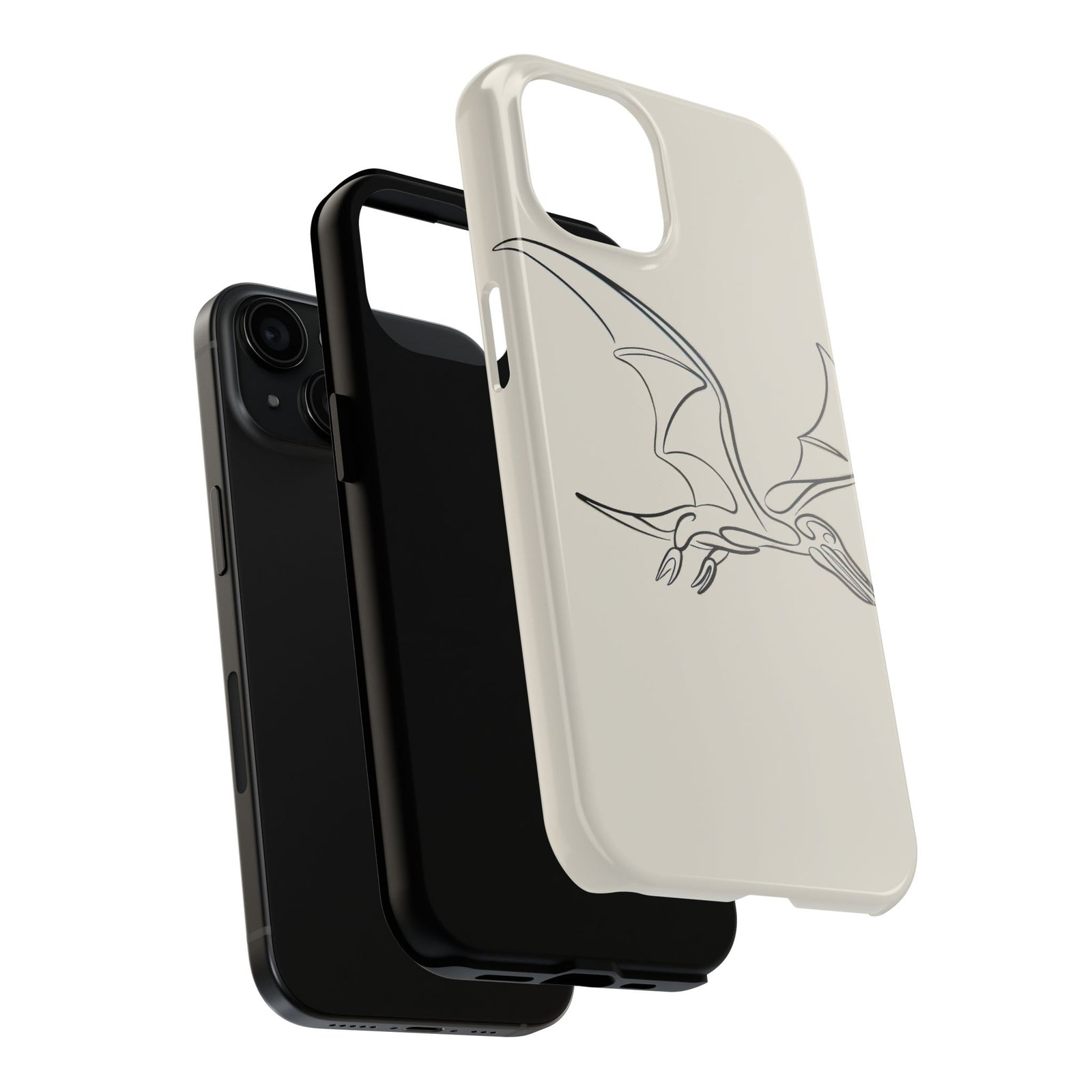 Pterodactyl Glide Art - Dinosaur Phone Case