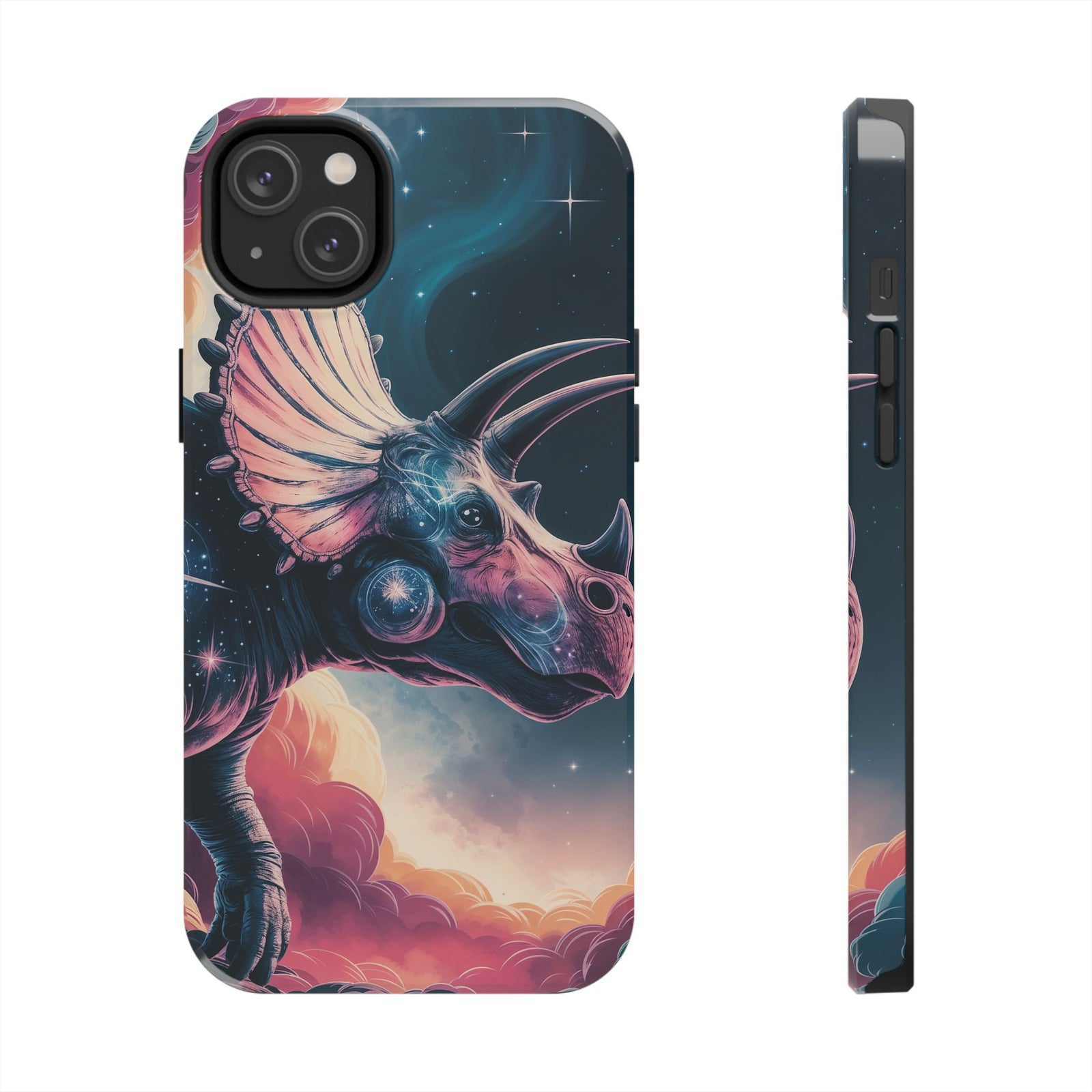 Triceratops Cosmic Adventure - Dinosaur Phone Case