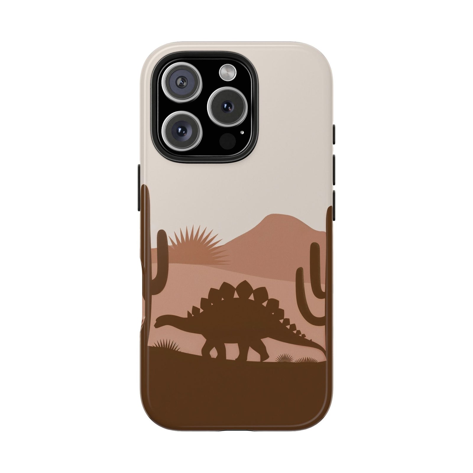 Desert Dino Silhouette - Dinosaur Phone Case