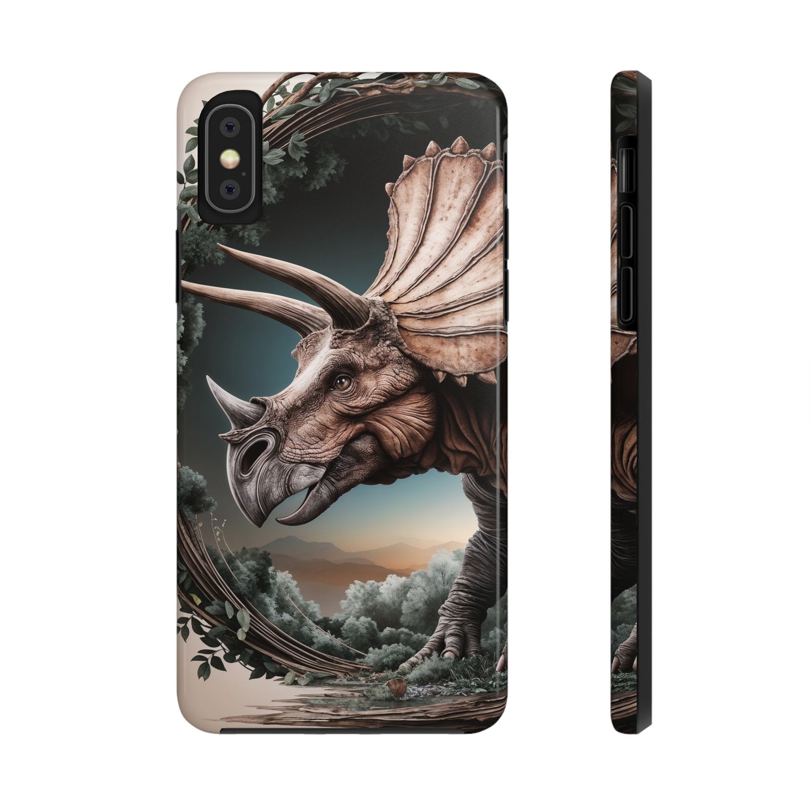 Triceratops Wilderness Adventure - Dinosaur Phone Case
