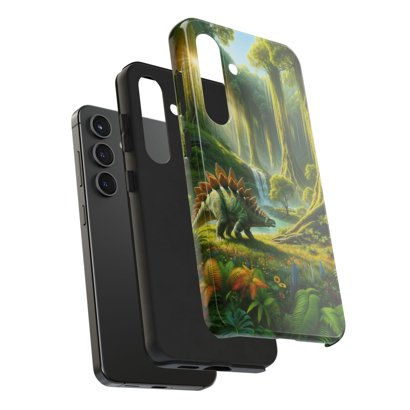 Stegosaurus Paradise Adventure - Dinosaur Phone Case
