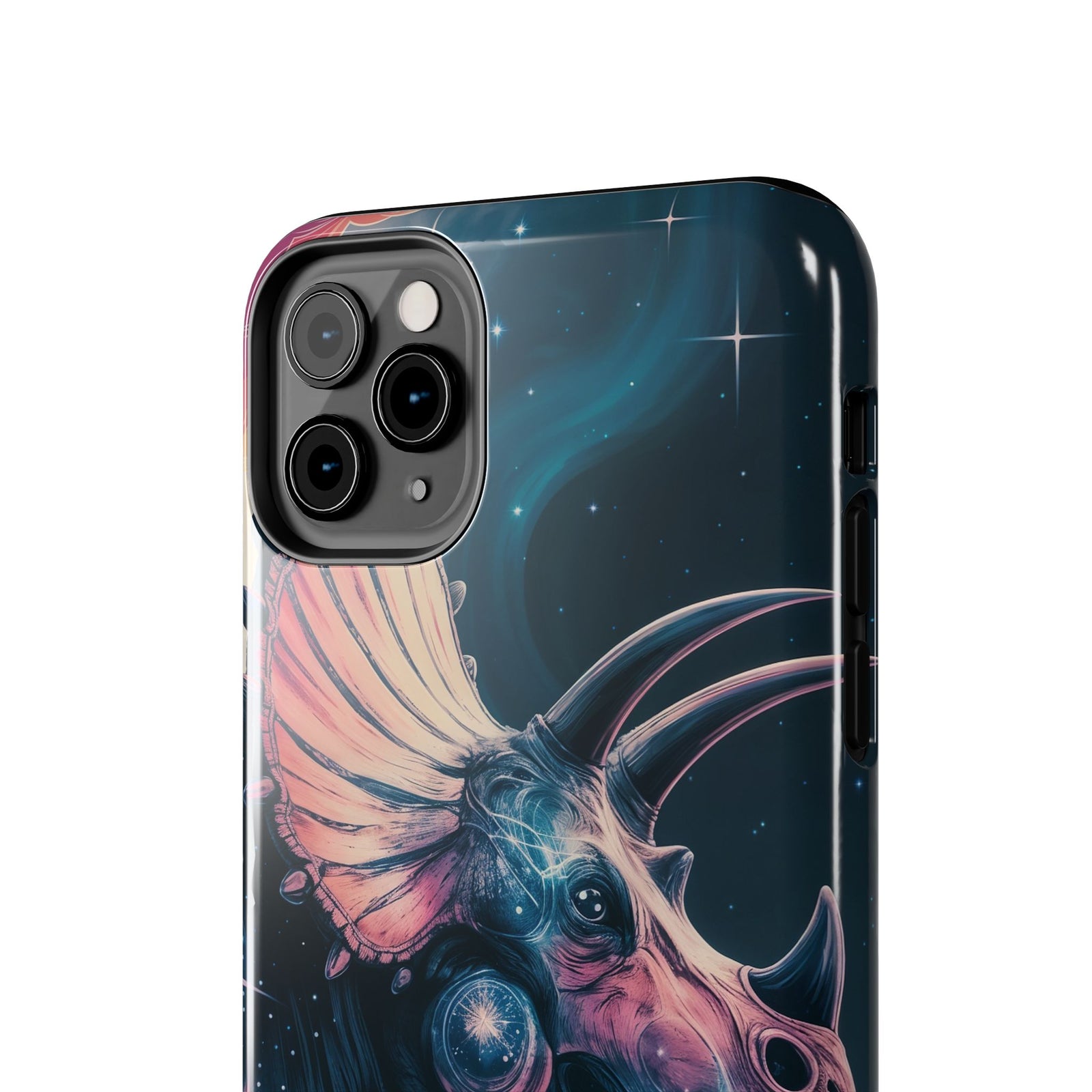 Triceratops Cosmic Adventure - Dinosaur Phone Case