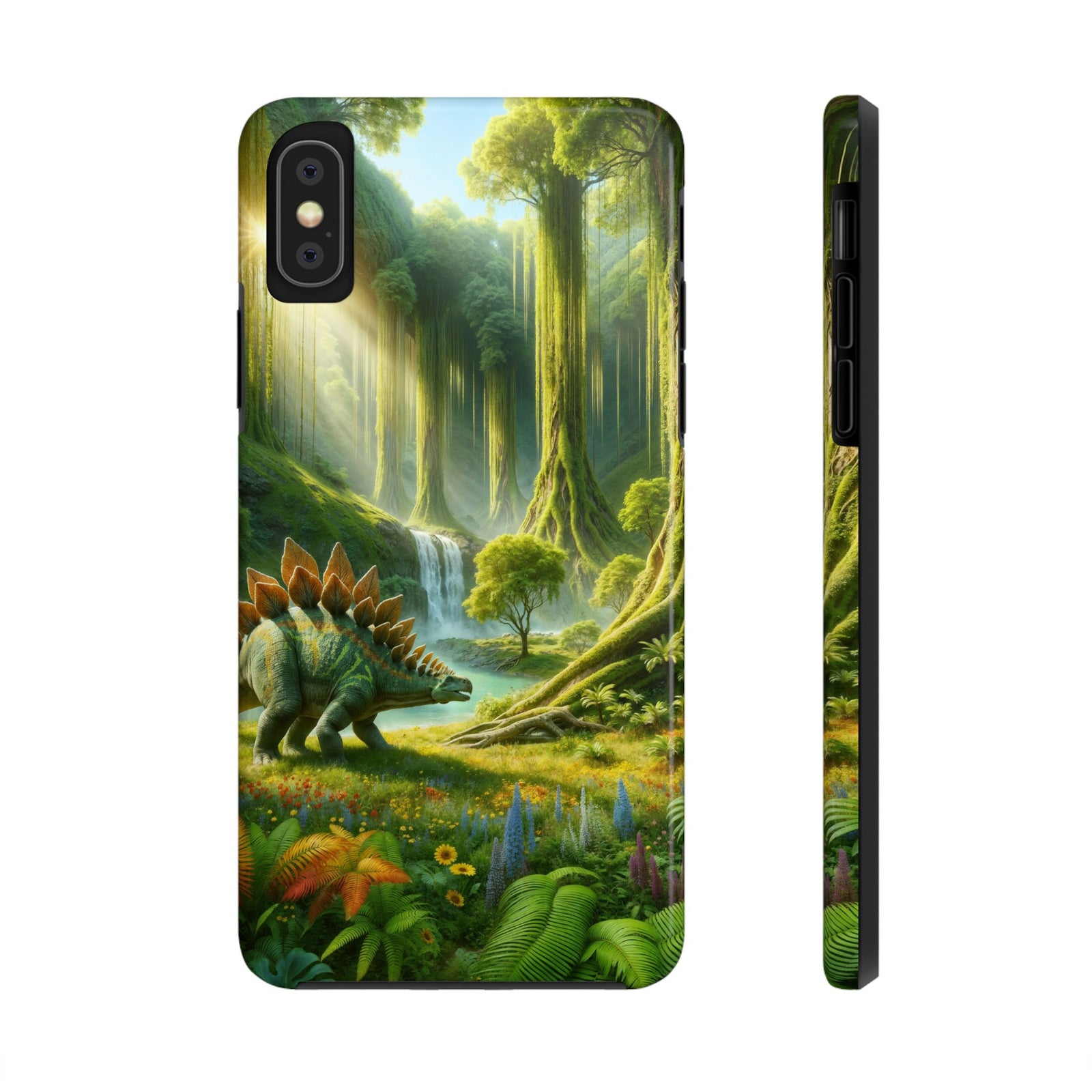 Stegosaurus Paradise Adventure - Dinosaur Phone Case