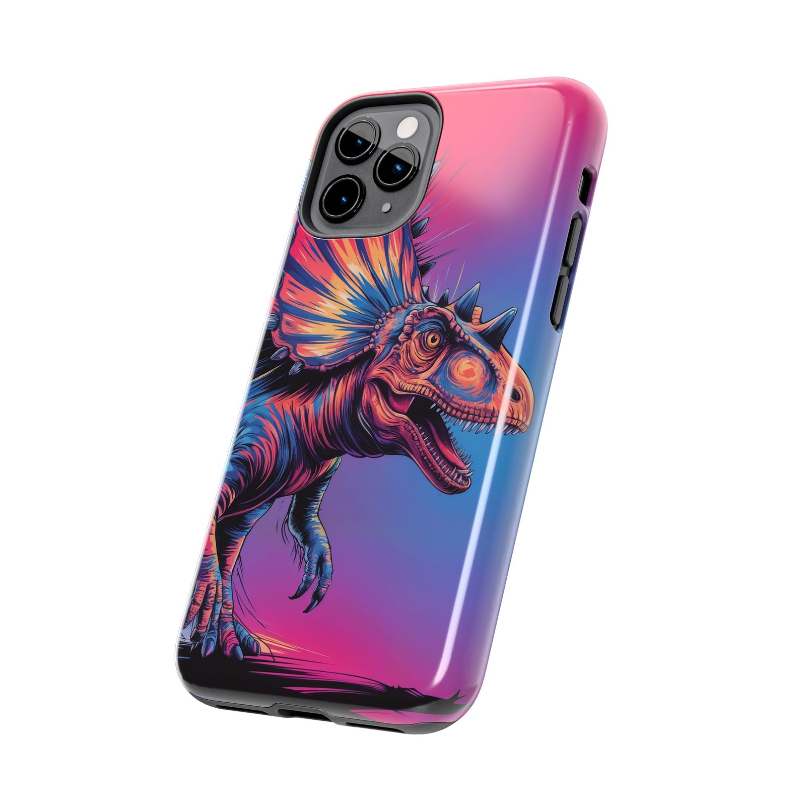 Styracosaurus Neon Roar - Dinosaur Phone Case