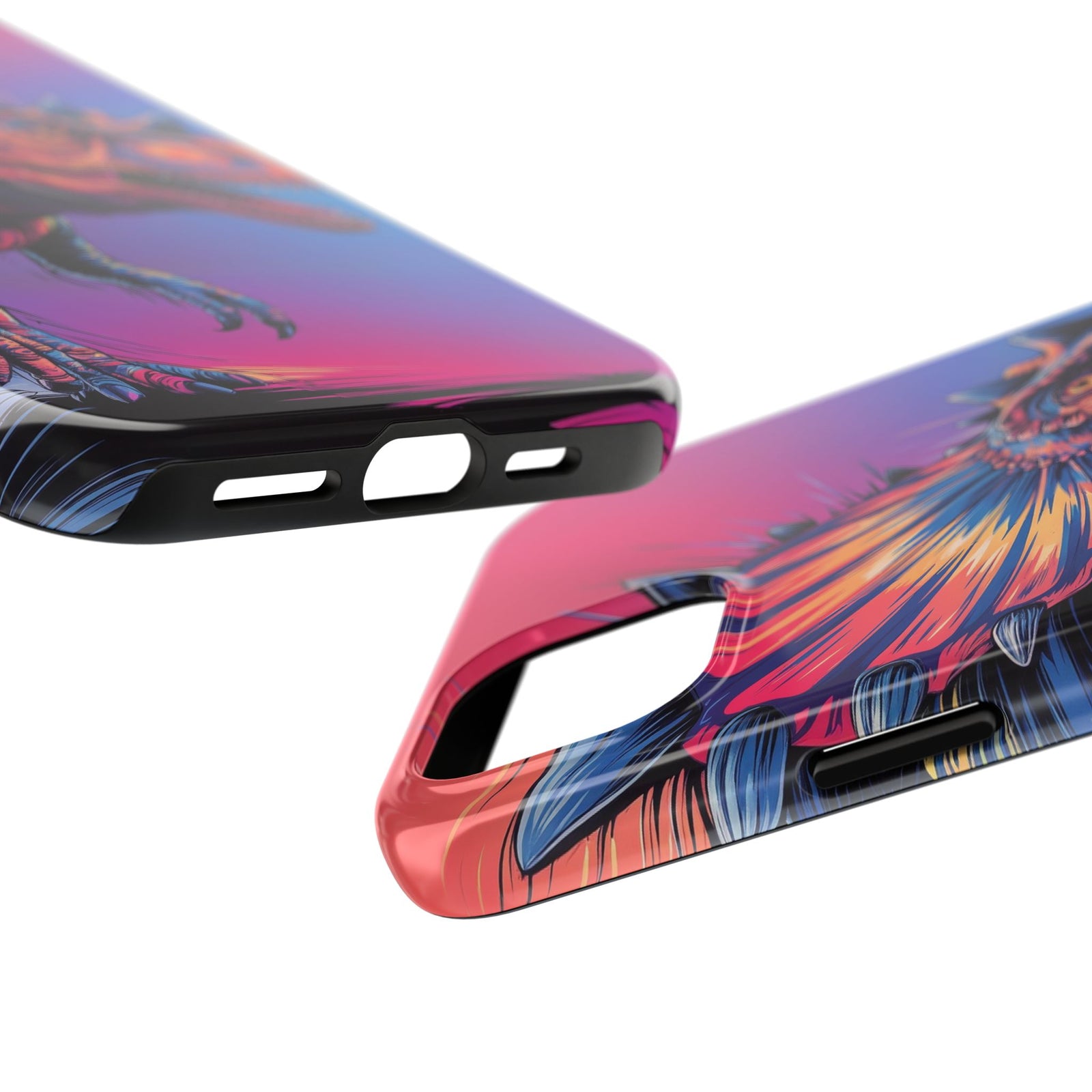 Styracosaurus Neon Roar - Dinosaur Phone Case