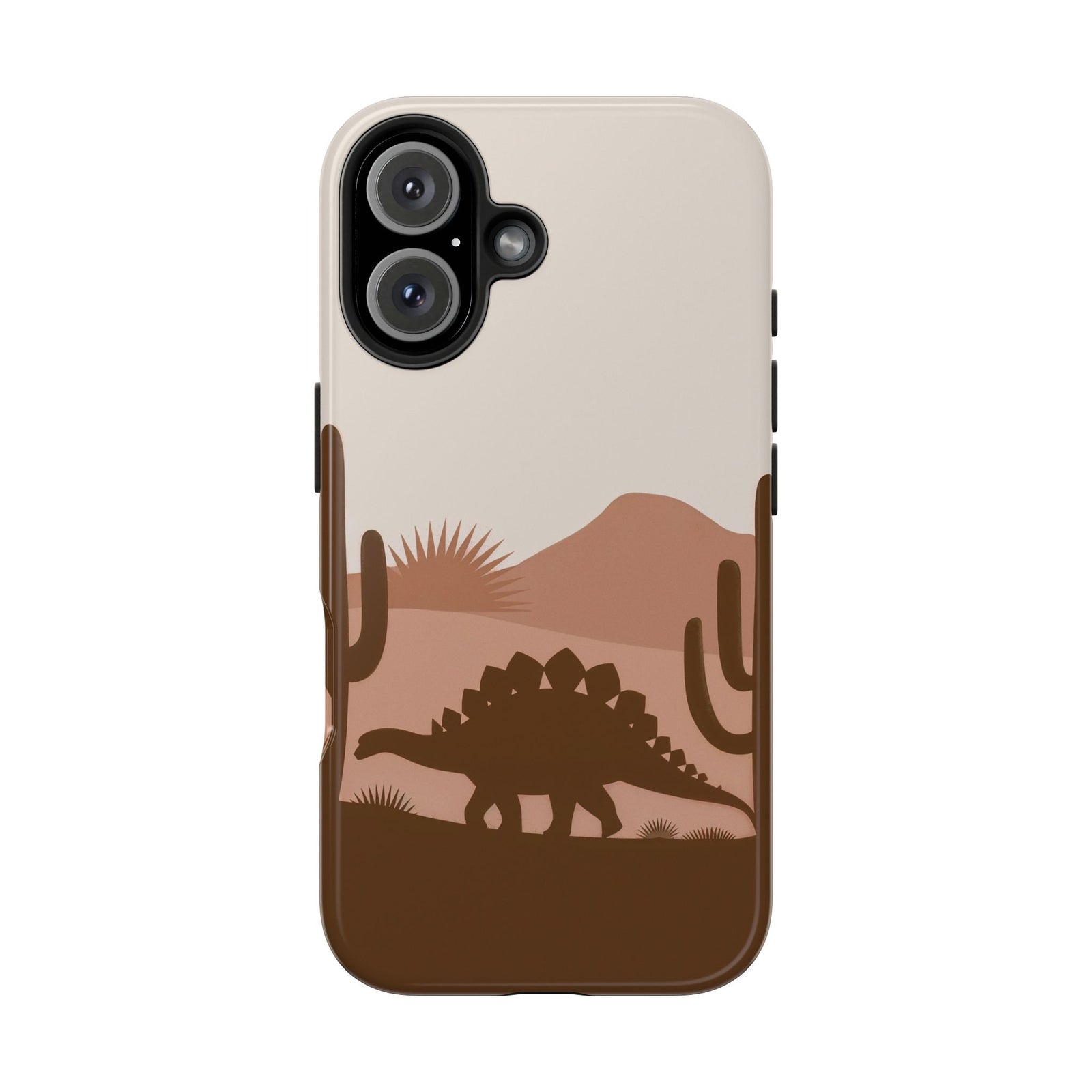 Desert Dino Silhouette - Dinosaur Phone Case