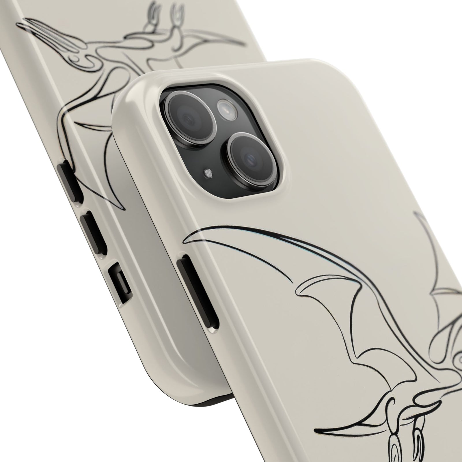 Pterodactyl Glide Art - Dinosaur Phone Case
