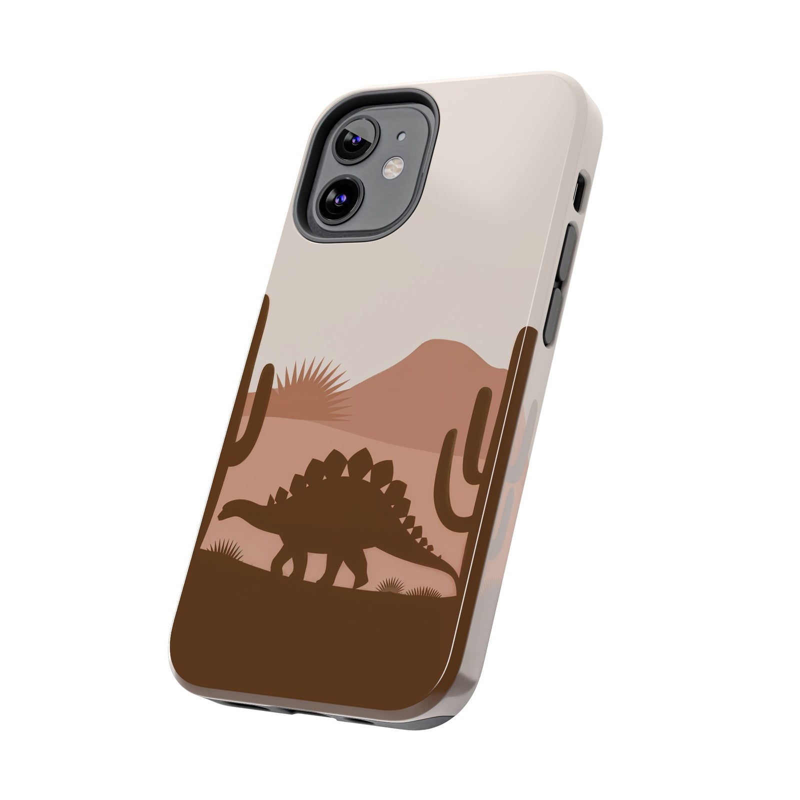 Desert Dino Silhouette - Dinosaur Phone Case