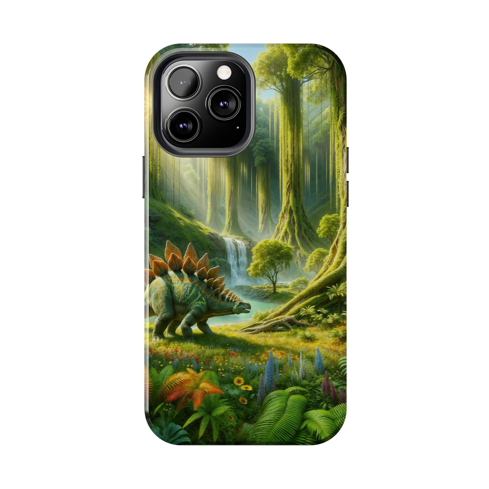 Stegosaurus Paradise Adventure - Dinosaur Phone Case