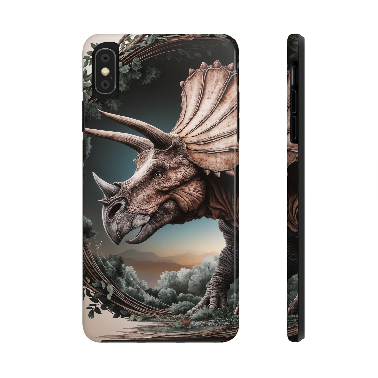 Triceratops Wilderness Adventure - Dinosaur Phone Case
