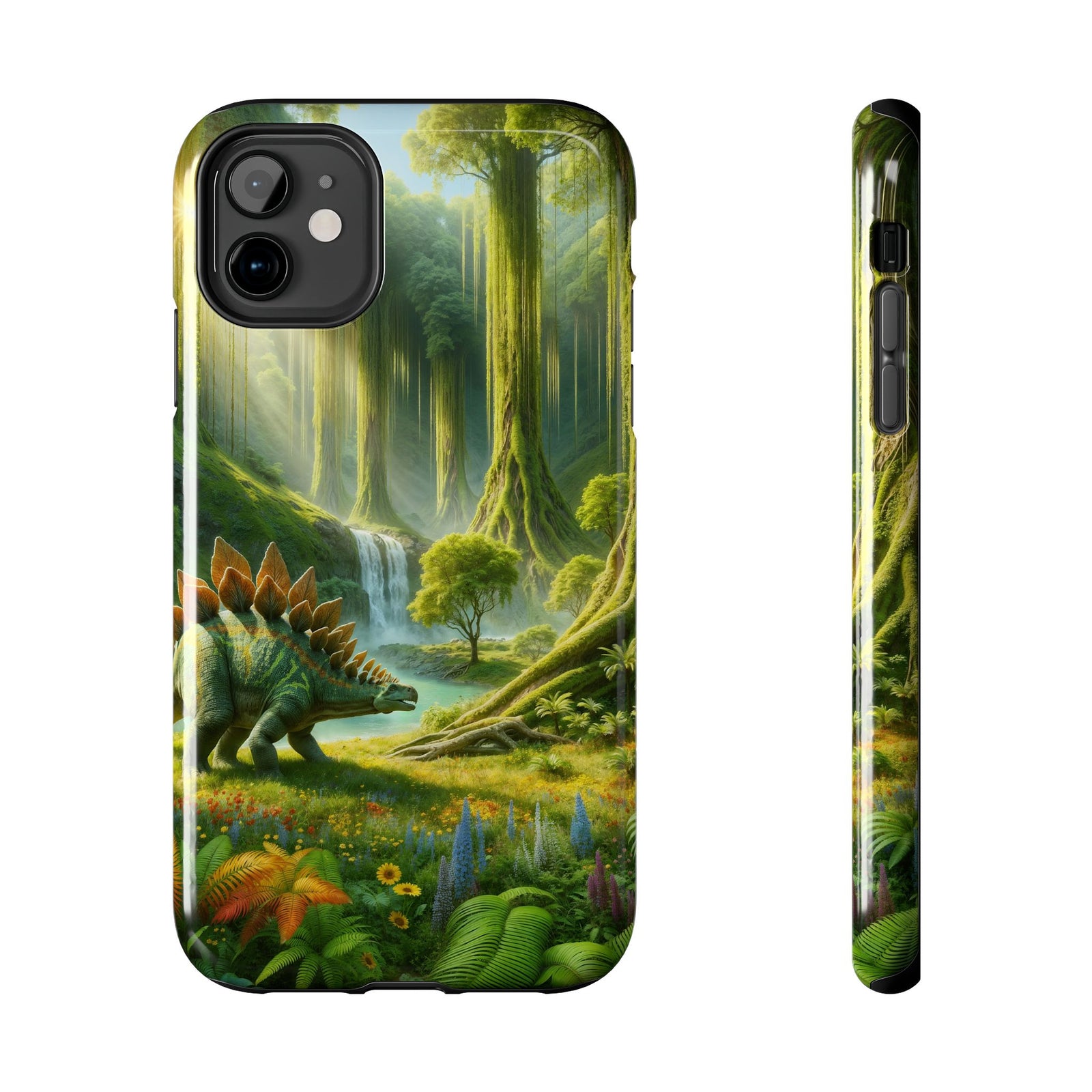 Stegosaurus Paradise Adventure - Dinosaur Phone Case