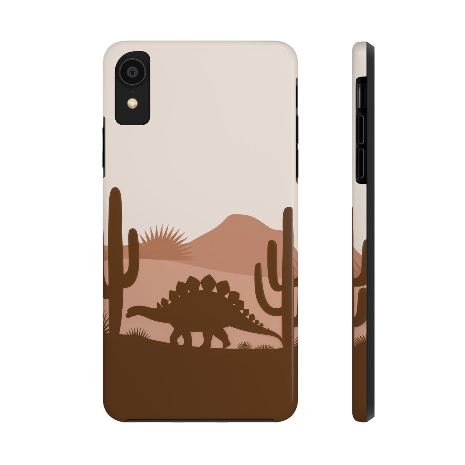 Desert Dino Silhouette - Dinosaur Phone Case