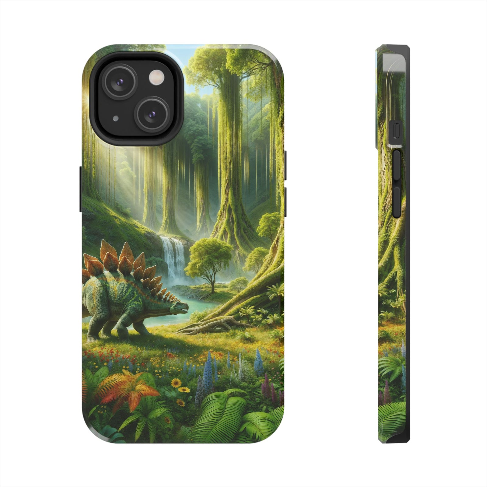 Stegosaurus Paradise Adventure - Dinosaur Phone Case