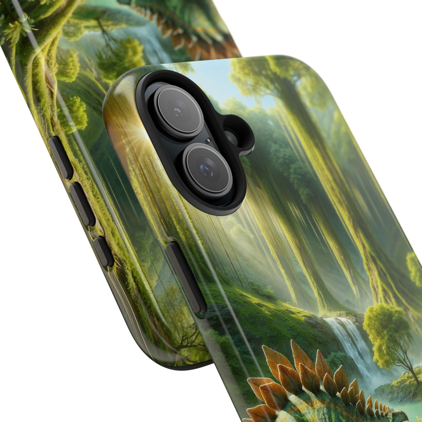 Stegosaurus Paradise Adventure - Dinosaur Phone Case