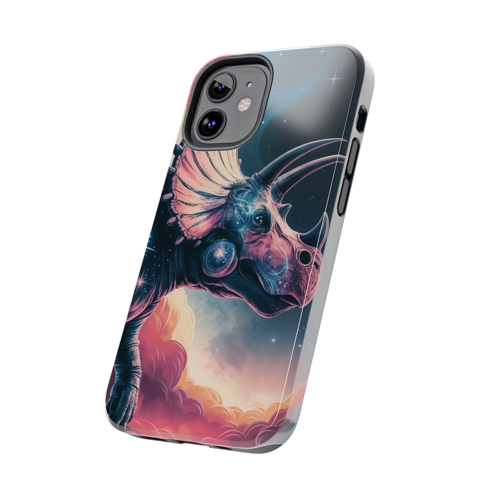 Triceratops Cosmic Adventure - Dinosaur Phone Case