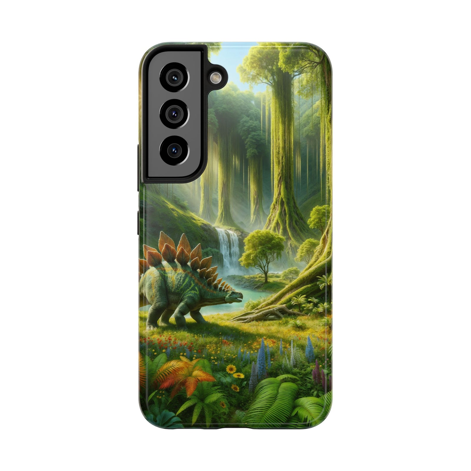 Stegosaurus Paradise Adventure - Dinosaur Phone Case