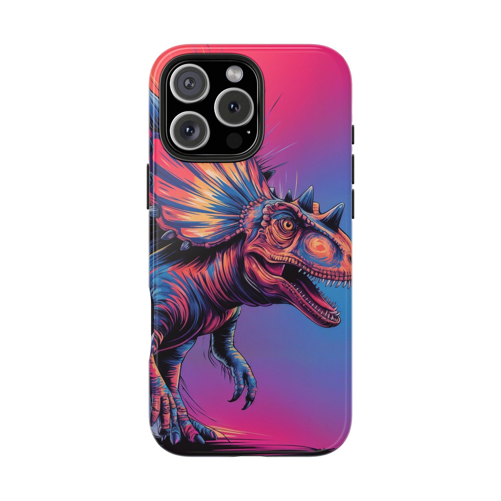 Styracosaurus Neon Roar - Dinosaur Phone Case