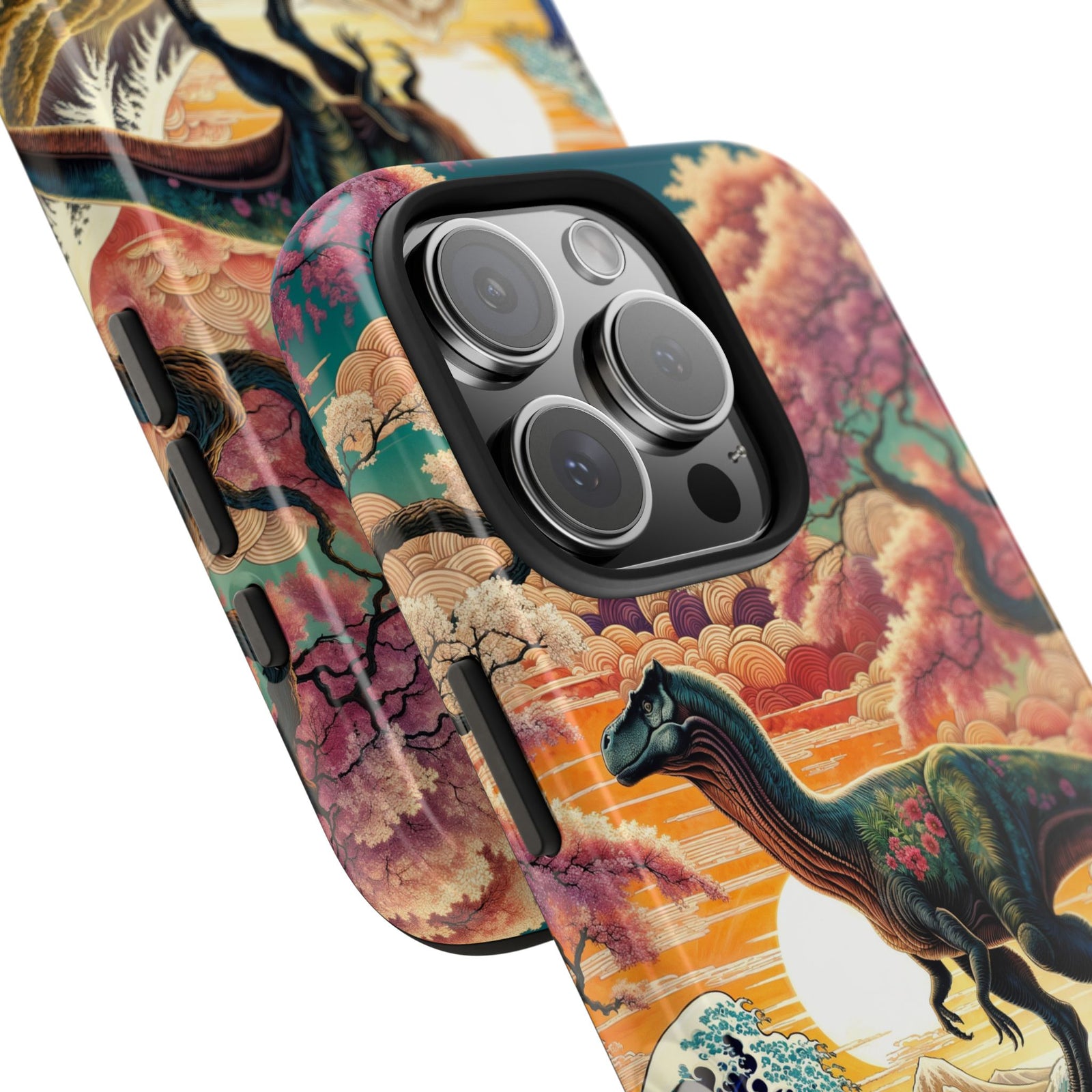 Dino Zen Waves - Dinosaur Phone Case