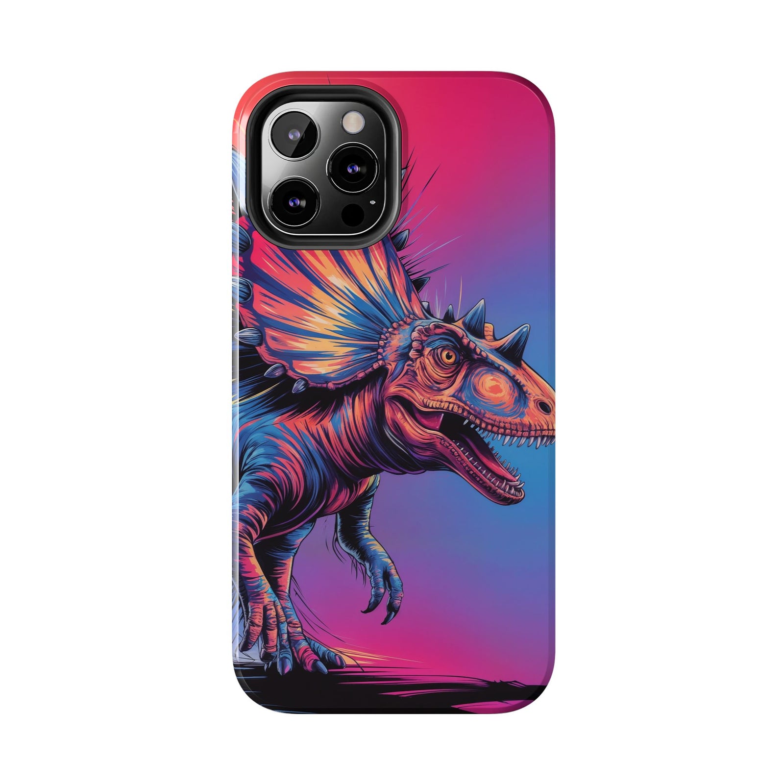 Styracosaurus Neon Roar - Dinosaur Phone Case