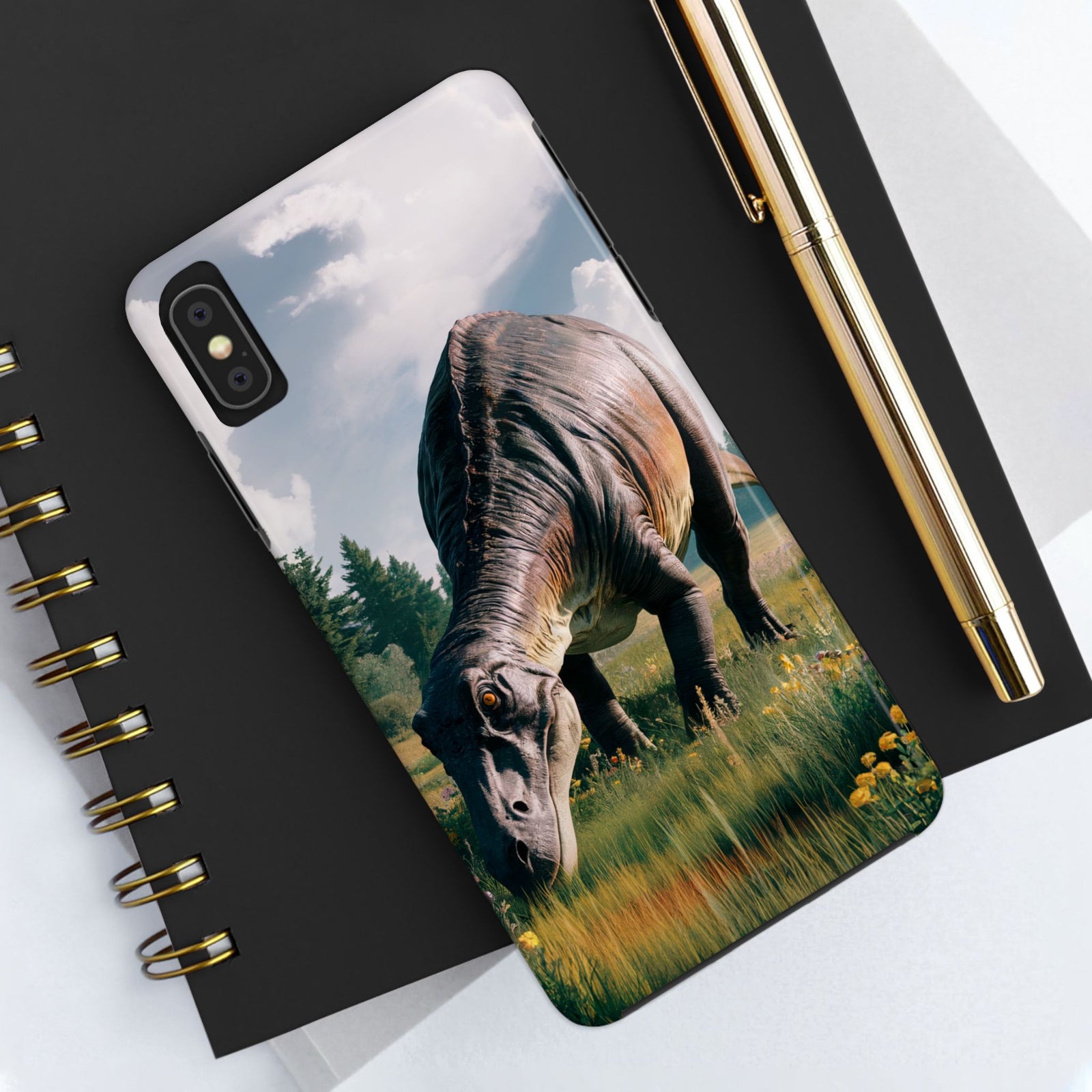 Gentle Giant Grazing - Dinosaur Phone Case