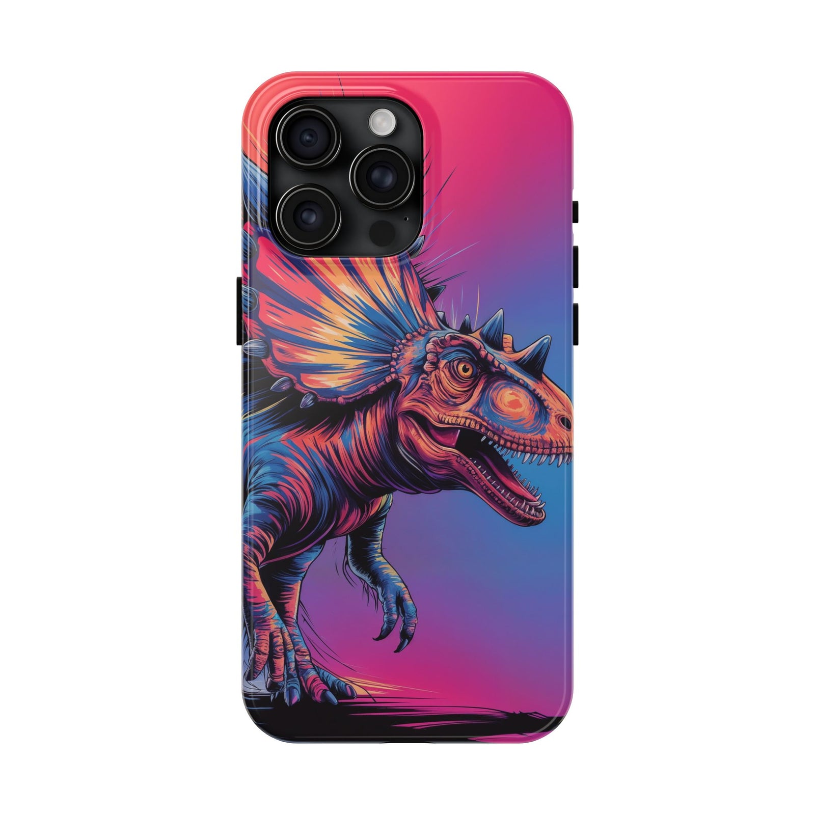 Styracosaurus Neon Roar - Dinosaur Phone Case