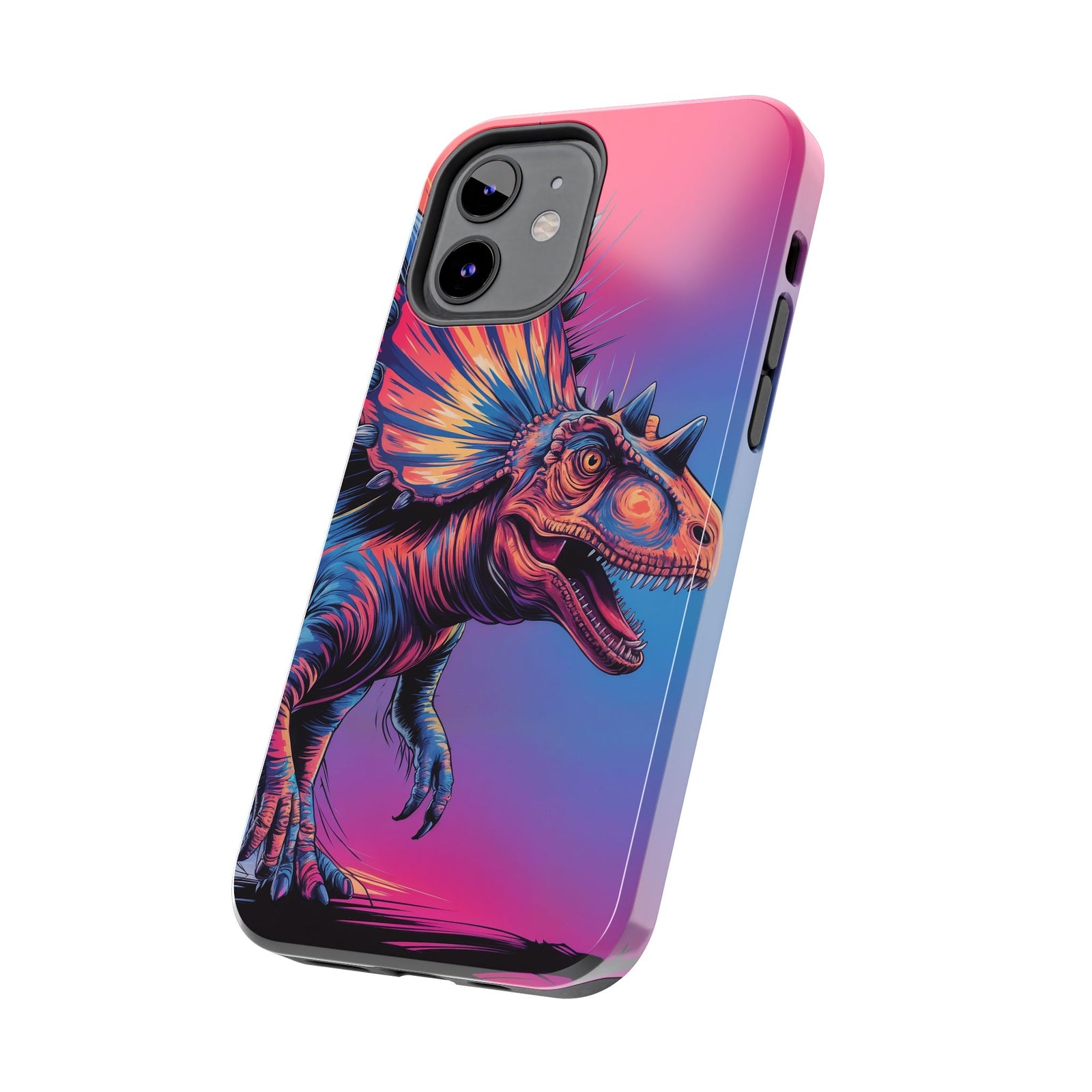 Styracosaurus Neon Roar - Dinosaur Phone Case