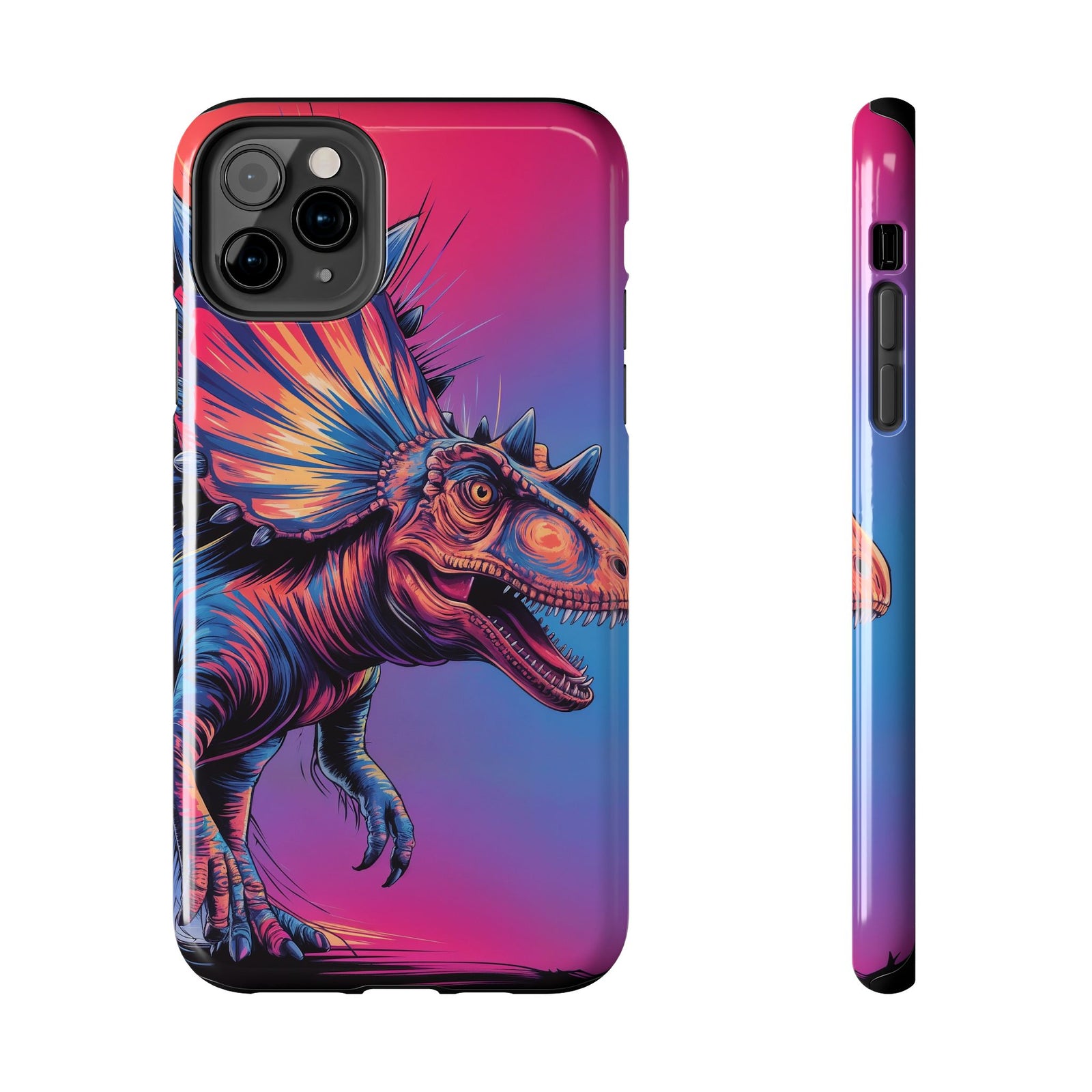 Styracosaurus Neon Roar - Dinosaur Phone Case