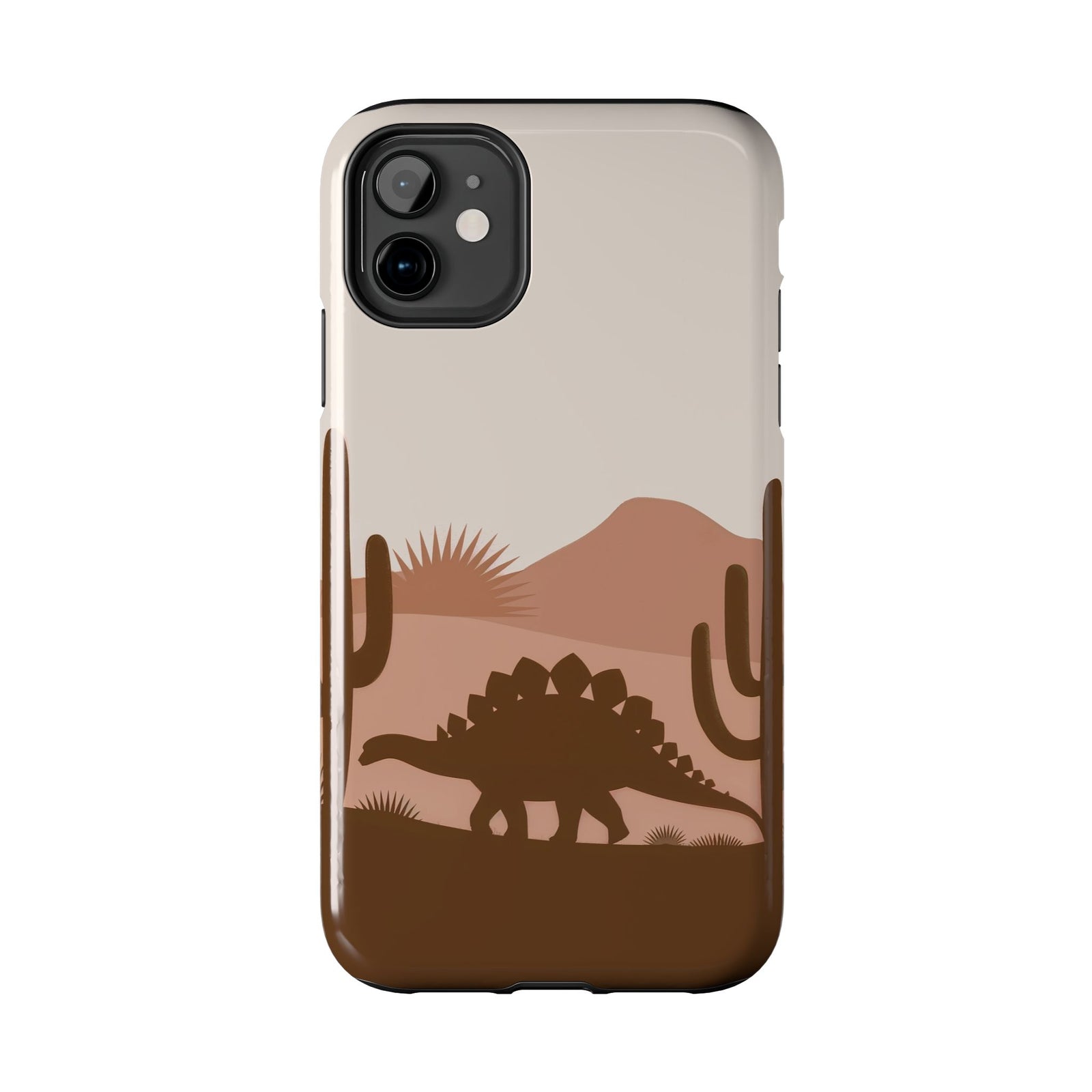Desert Dino Silhouette - Dinosaur Phone Case