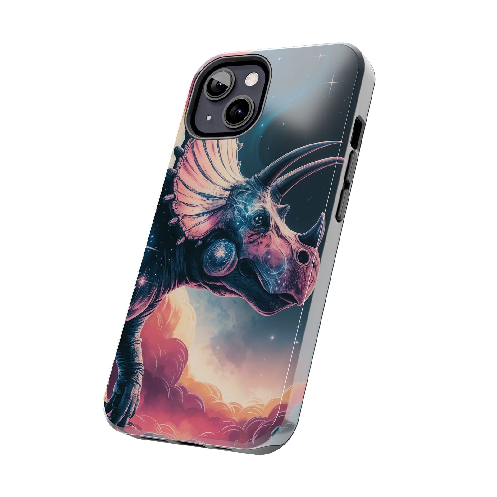 Triceratops Cosmic Adventure - Dinosaur Phone Case