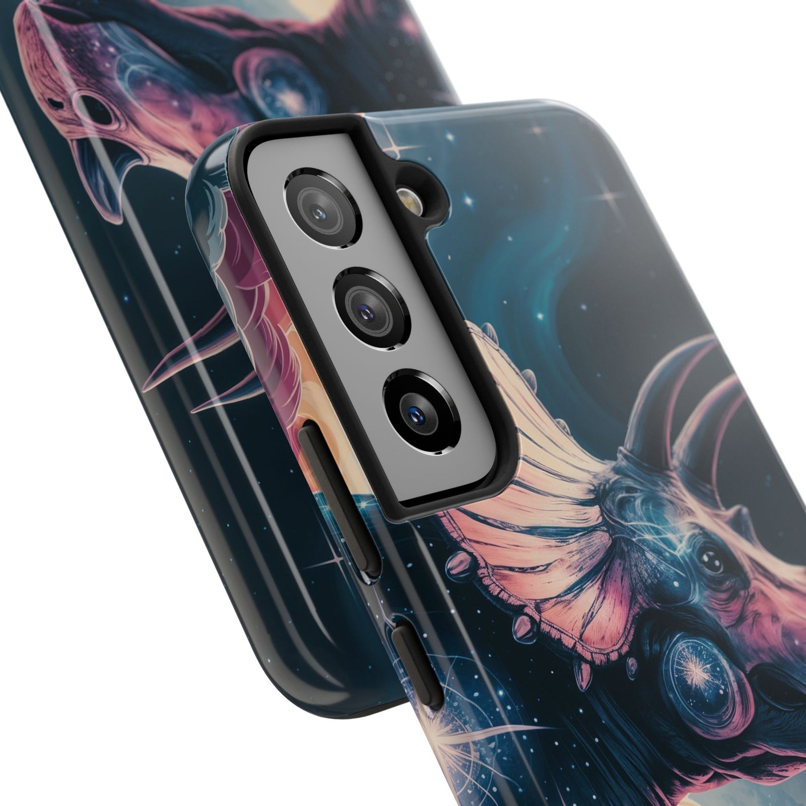 Triceratops Cosmic Adventure - Dinosaur Phone Case