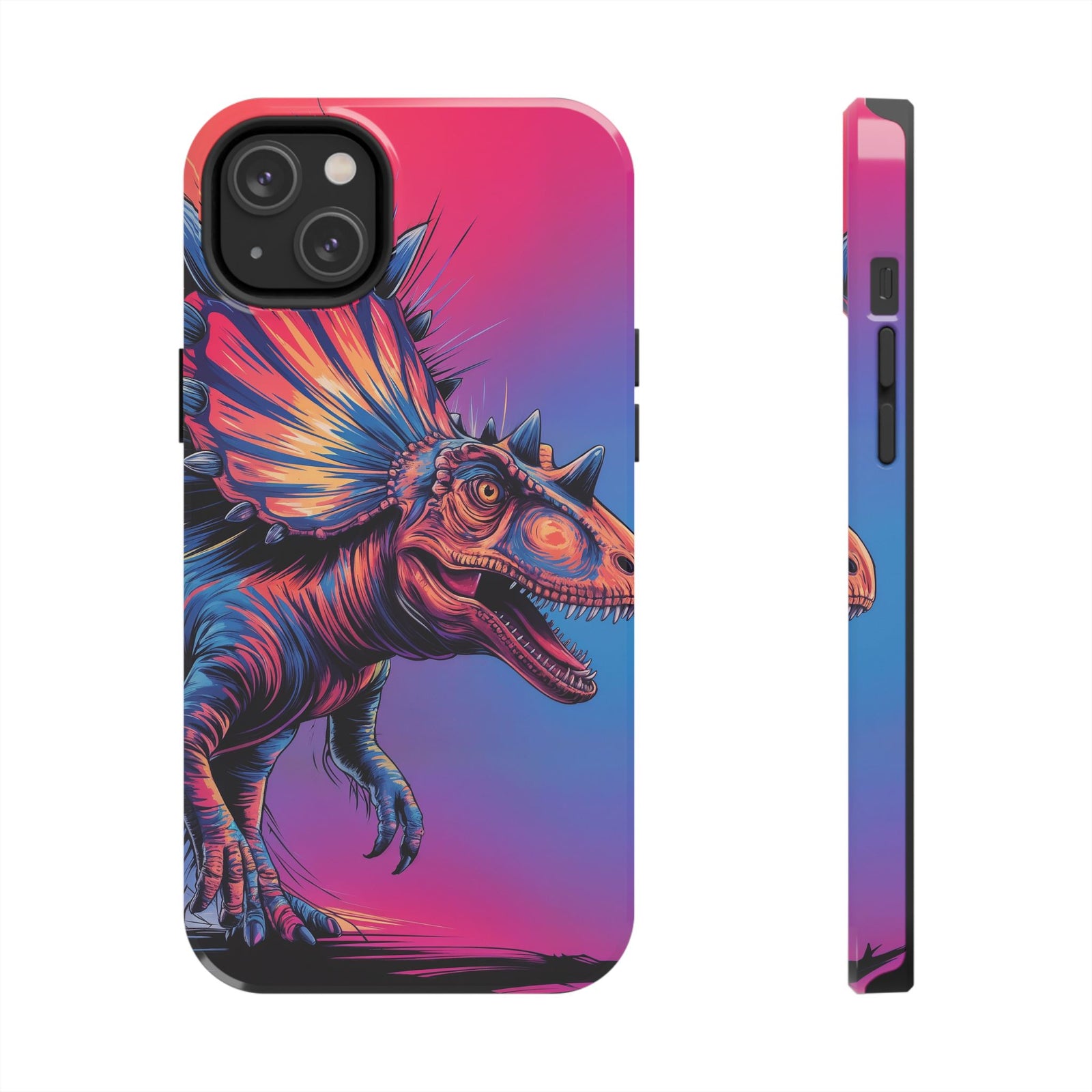 Styracosaurus Neon Roar - Dinosaur Phone Case