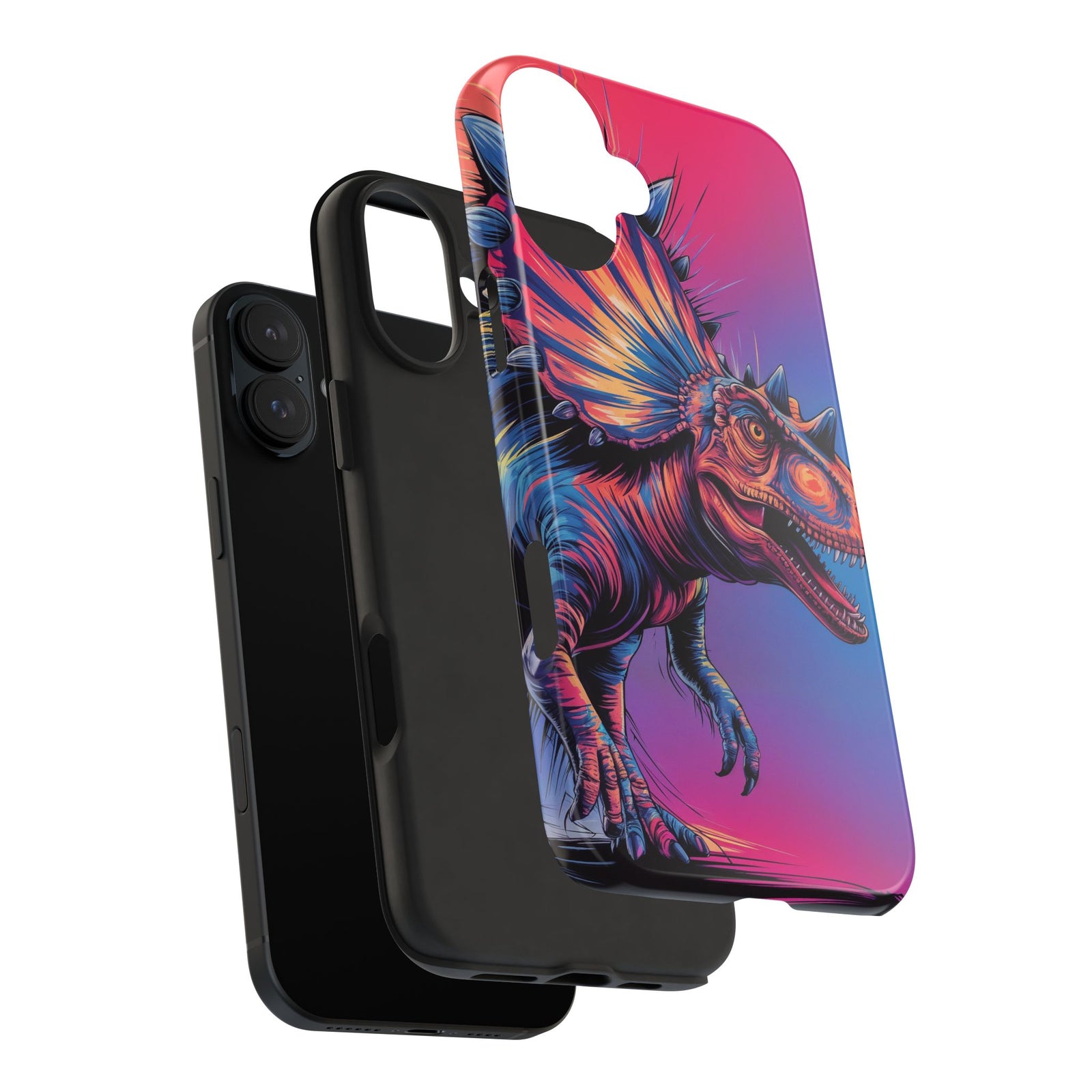 Styracosaurus Neon Roar - Dinosaur Phone Case