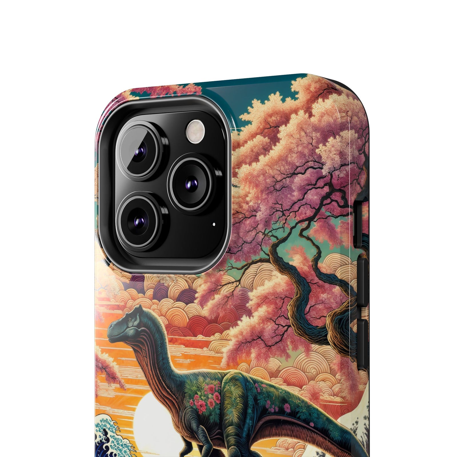 Dino Zen Waves - Dinosaur Phone Case