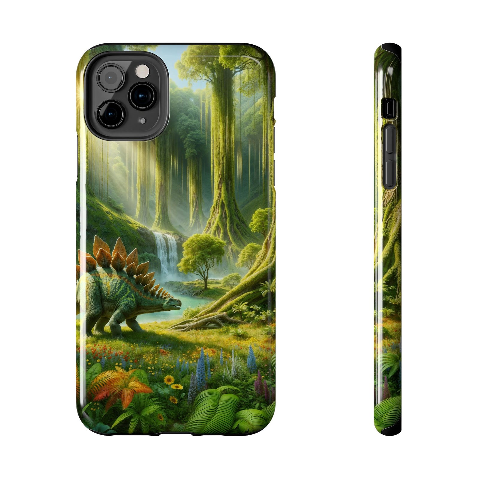 Stegosaurus Paradise Adventure - Dinosaur Phone Case