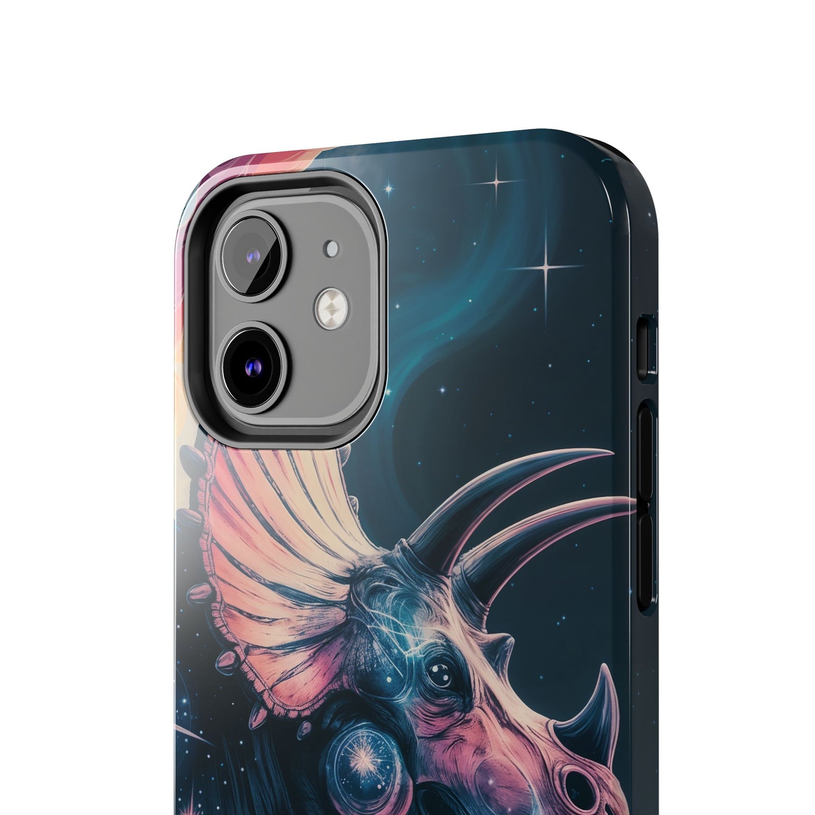 Triceratops Cosmic Adventure - Dinosaur Phone Case