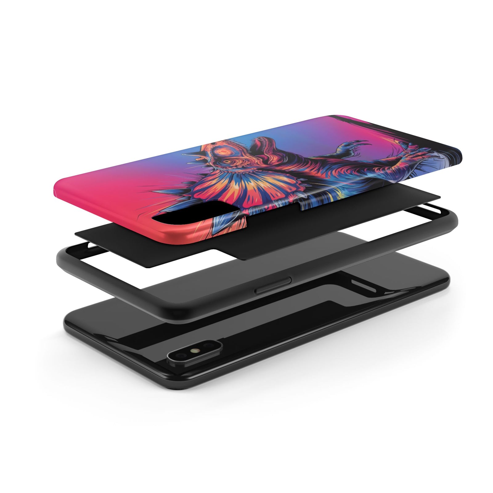 Styracosaurus Neon Roar - Dinosaur Phone Case