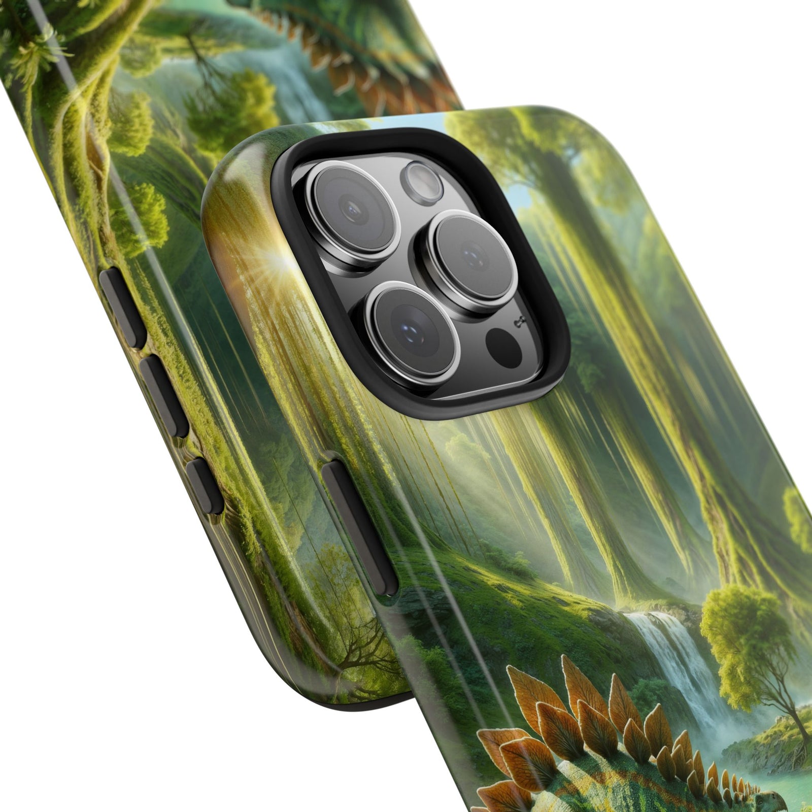 Stegosaurus Paradise Adventure - Dinosaur Phone Case