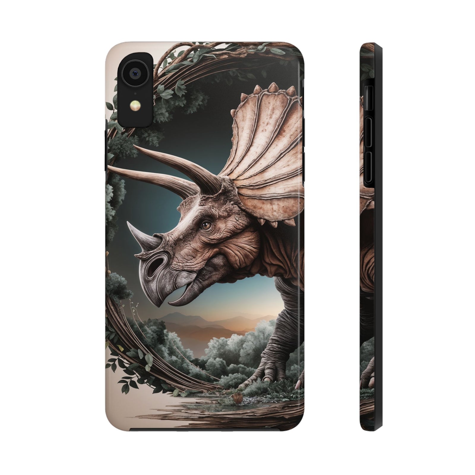 Triceratops Wilderness Adventure - Dinosaur Phone Case
