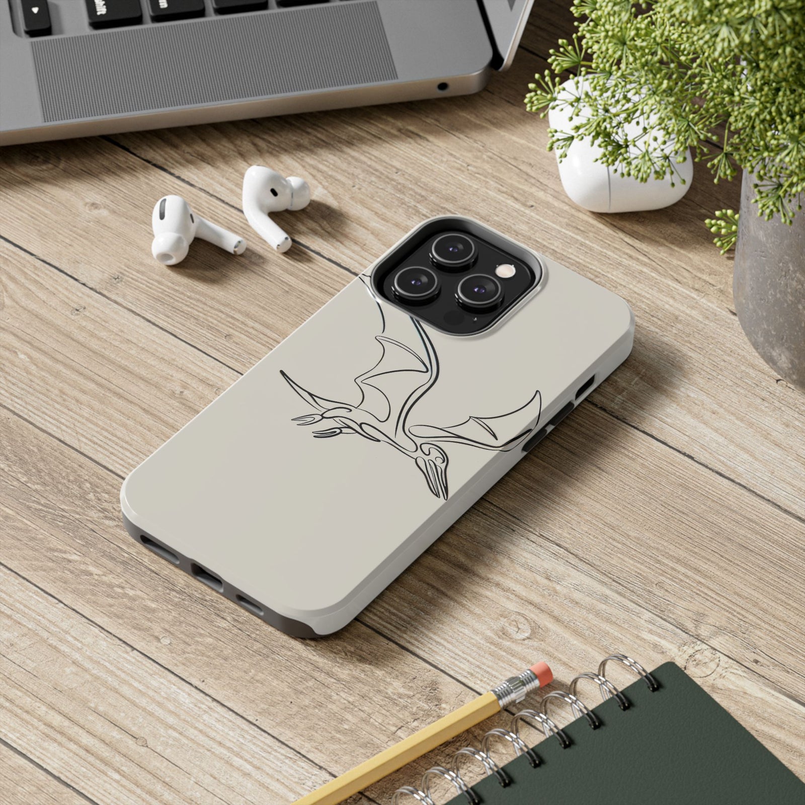 Pterodactyl Glide Art - Dinosaur Phone Case