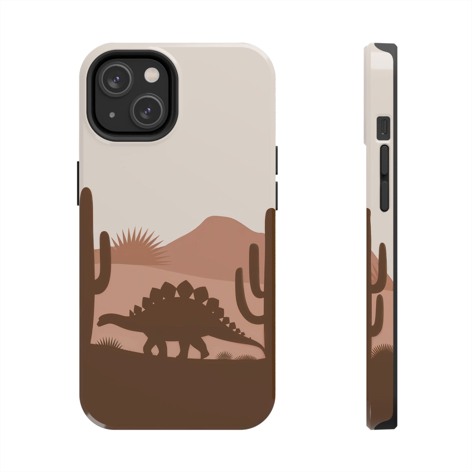Desert Dino Silhouette - Dinosaur Phone Case