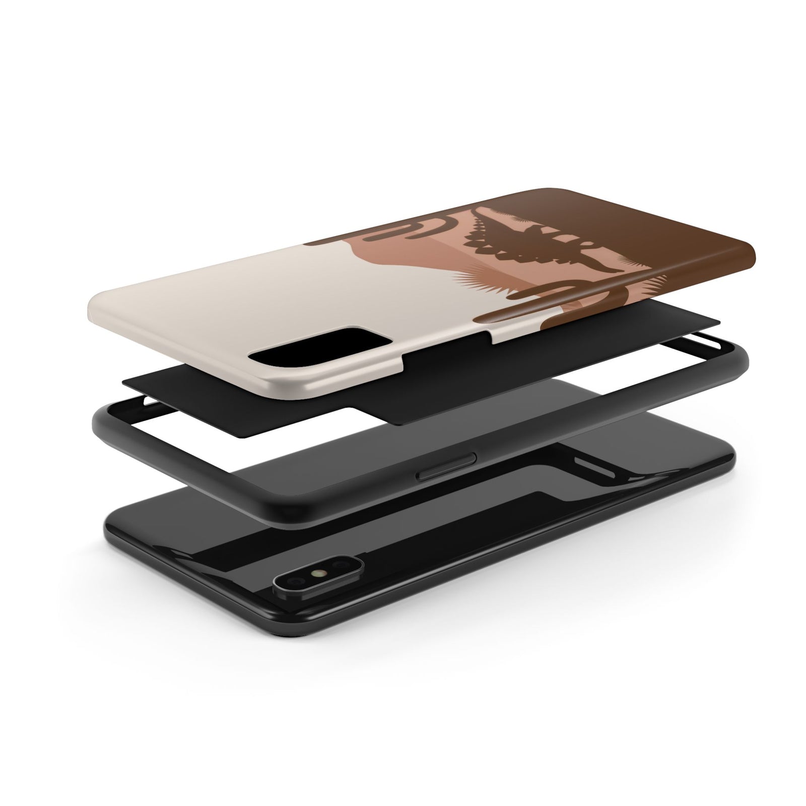 Desert Dino Silhouette - Dinosaur Phone Case