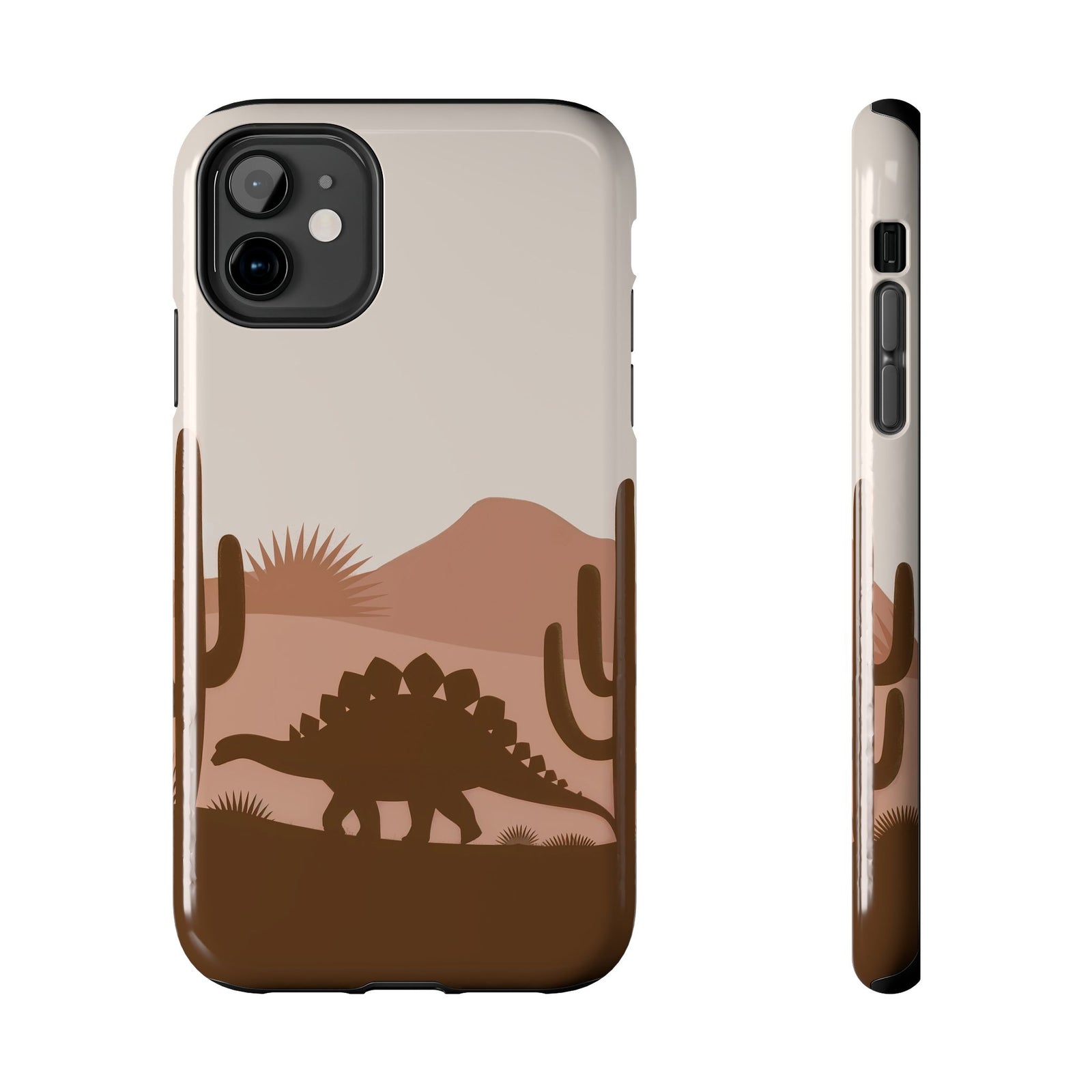 Desert Dino Silhouette - Dinosaur Phone Case