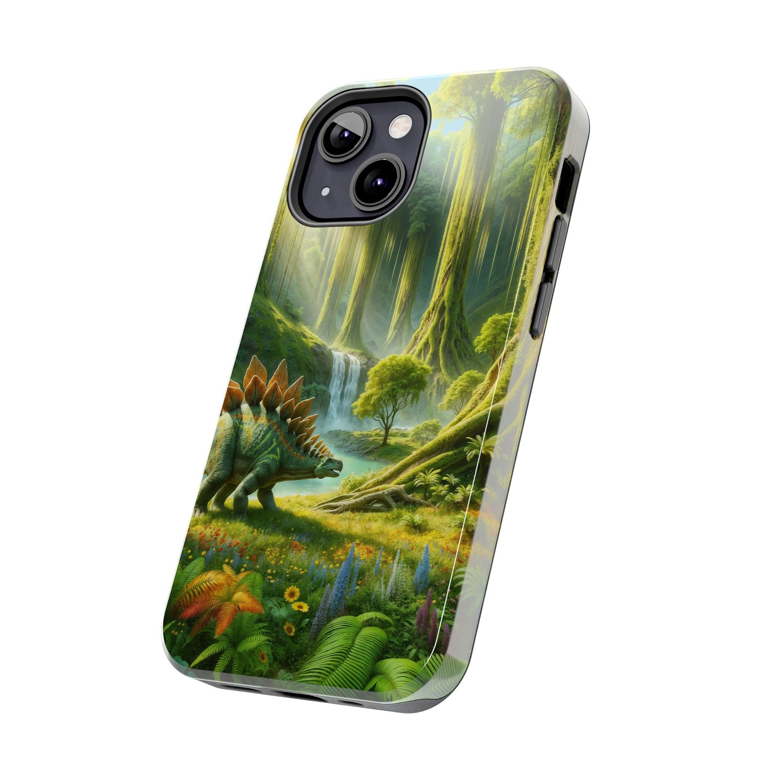 Stegosaurus Paradise Adventure - Dinosaur Phone Case