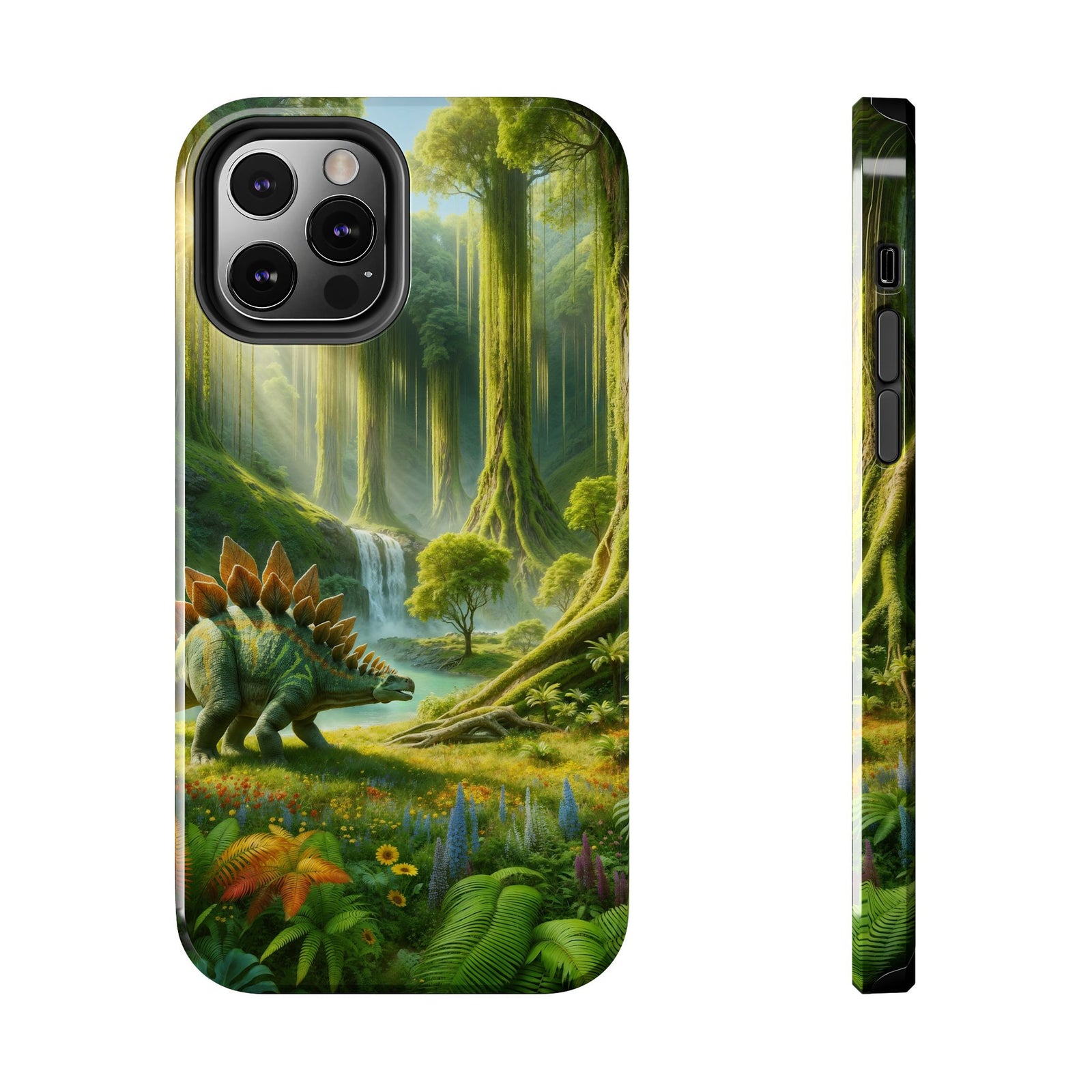 Stegosaurus Paradise Adventure - Dinosaur Phone Case