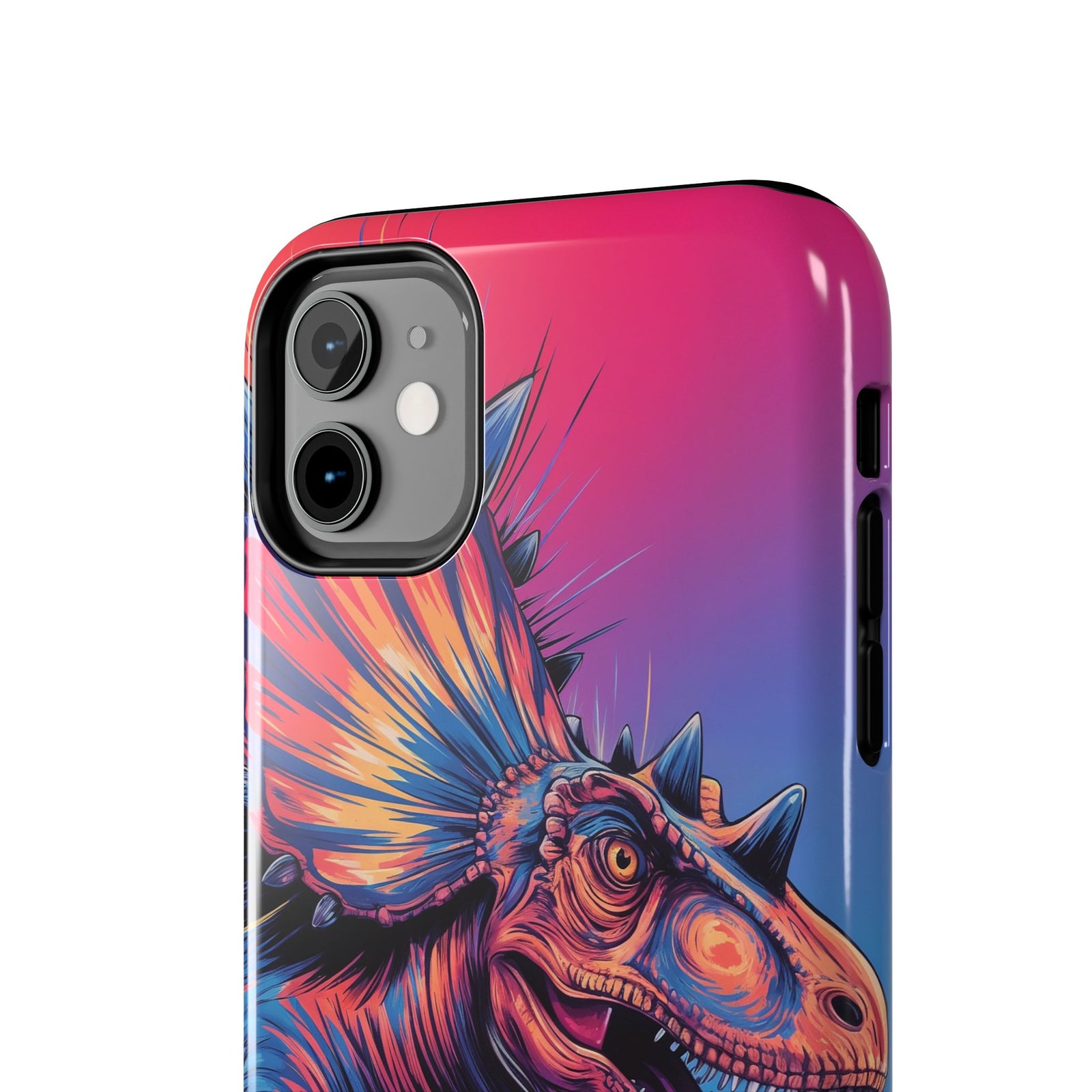 Styracosaurus Neon Roar - Dinosaur Phone Case