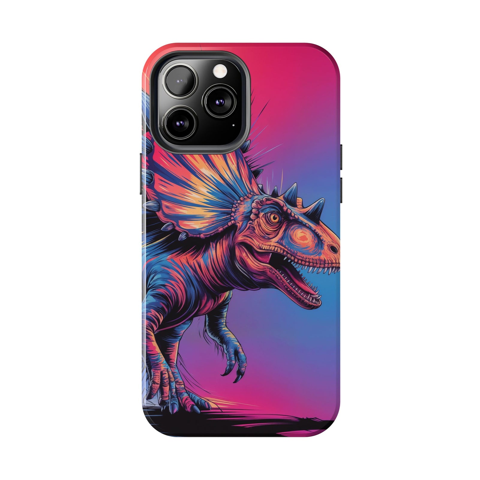 Styracosaurus Neon Roar - Dinosaur Phone Case