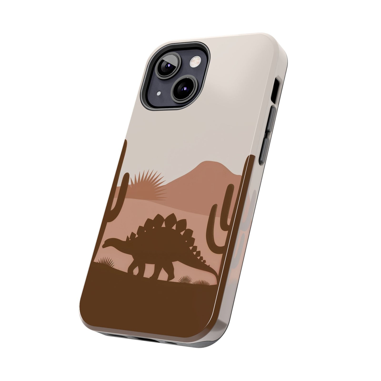 Desert Dino Silhouette - Dinosaur Phone Case