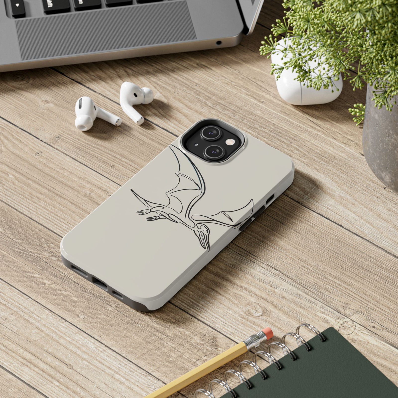 Pterodactyl Glide Art - Dinosaur Phone Case