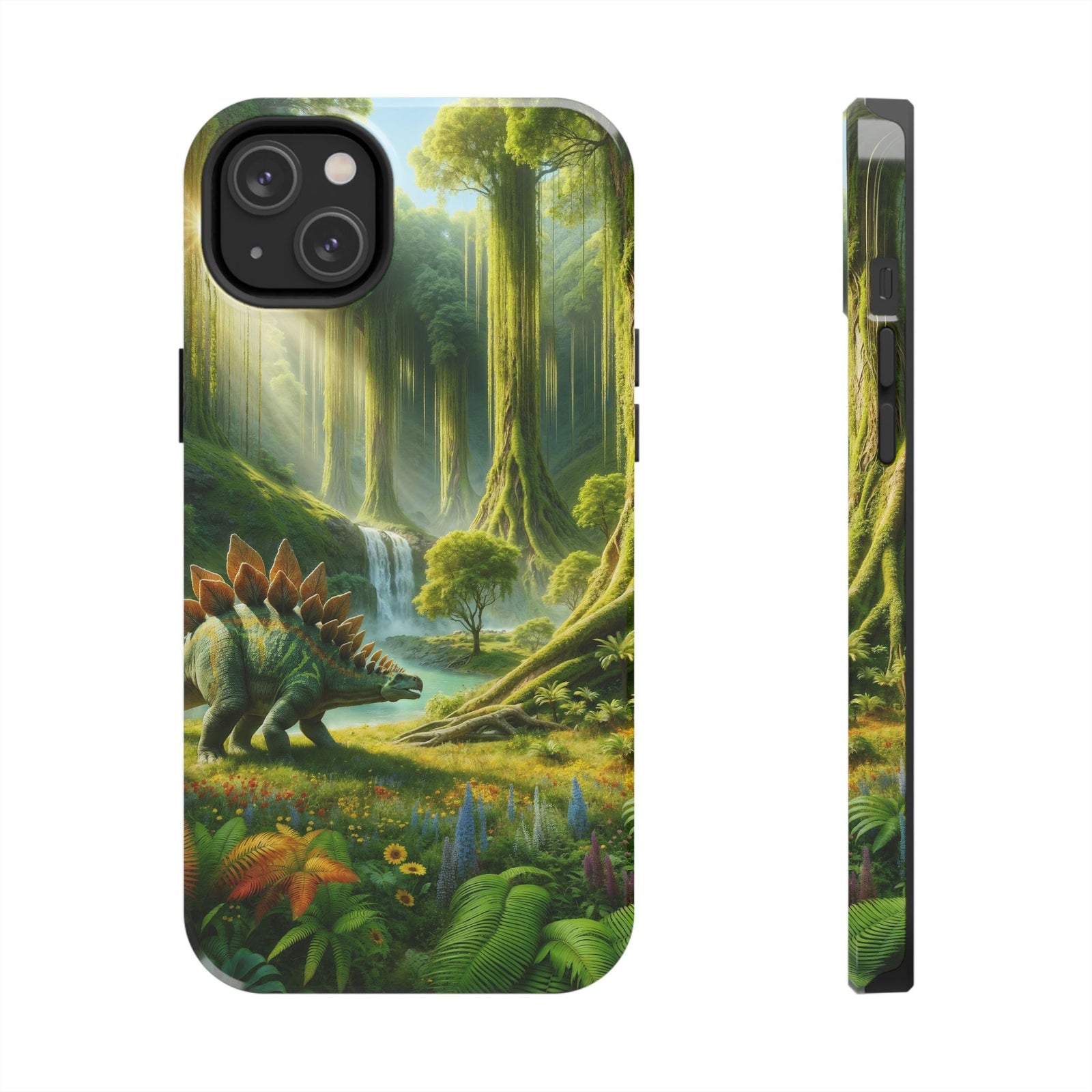 Stegosaurus Paradise Adventure - Dinosaur Phone Case
