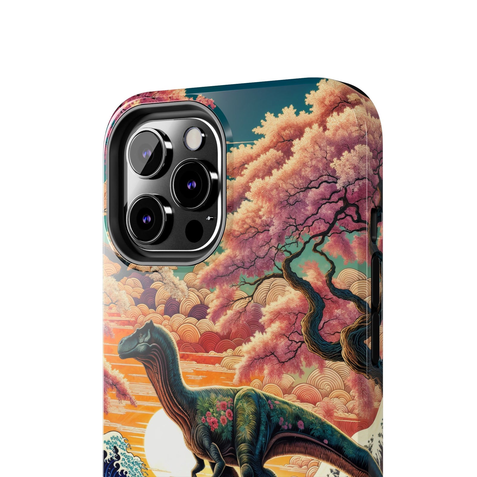 Dino Zen Waves - Dinosaur Phone Case